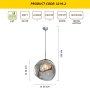 OPVIQ Visilica L1259 Chrome - slika 3