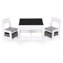 ECO TOYS Dečiji set sto i 2 stolice sa tablom za pisanje White - slika 1