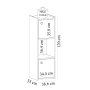 HANAH HOME Kupatilski ormarić Teo Sapphire White (475OLV2405) - slika 5
