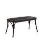 HANAH HOME Klupa Oliver Bench Black (869VEL8116) - slika 2