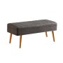 HANAH HOME Klupa Vina 1053 2 Anthracite Atlantic (869VEL5299) - slika 1