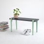 HANAH HOME Klupa Khalkeus Anthracite Mint Green (631LGG1225) - slika 1