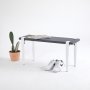 HANAH HOME Klupa Khalkeus Anthracite White (631LGG1223) - slika 1