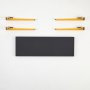 HANAH HOME Klupa Khalkeus Anthracite Yellow (631LGG1224) - slika 3