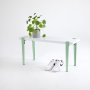 HANAH HOME Klupa Khalkeus White Mint Green (631LGG1230) - slika 1
