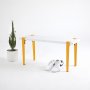 HANAH HOME Klupa Khalkeus White Yellow (631LGG1229) - slika 1