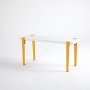 HANAH HOME Klupa Khalkeus White Yellow (631LGG1229) - slika 2