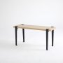HANAH HOME Klupa Khalkeus Wooden Black (631LGG1232) - slika 2