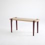 HANAH HOME Klupa Khalkeus Wooden Burgundy (631LGG1236) - slika 2