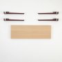 HANAH HOME Klupa Khalkeus Wooden Burgundy (631LGG1236) - slika 3
