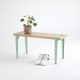 HANAH HOME Klupa Khalkeus Wooden Mint Green (631LGG1235) - slika 1