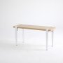 HANAH HOME Klupa Khalkeus Wooden White (631LGG1233) - slika 2