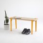HANAH HOME Klupa Khalkeus Wooden Yellow (631LGG1234) - slika 1