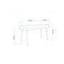 HANAH HOME Klupa Vina Mini 1053 Anthracite (869VEL5347) - slika 3