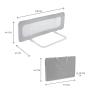 KINDERKRAFT OGRADA ZA KREVET GUARD AND DREAM LIGHT GREY - slika 2
