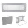 KINDERKRAFT OGRADA ZA KREVET GUARD AND DREAM LIGHT GREY - slika 1