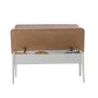 HANAH HOME Klupa sa naslonom Vina Bank White Stone - slika 4