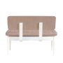 HANAH HOME Klupa sa naslonom Vina Bank White Stone - slika 5