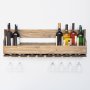 HANAH HOME Drveni stalak za vino orah boja Icki 011 - slika 2