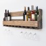 HANAH HOME Drveni stalak za vino orah boja Icki 011 - slika 1