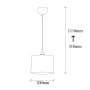 OPVIQ Visilica Berceste 195 White S - slika 3