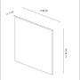 HANAH HOME Headboard Safir 90 Beige (506MNR1656) - slika 2