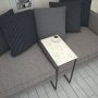 HANAH HOME Side Table Callen White Marble - slika 2
