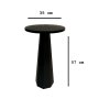HANAH HOME Side Table Lilyum 57 Black - slika 4