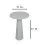 HANAH HOME Side Table Lilyum 57 White - slika 4