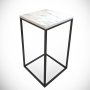 HANAH HOME Side Table Pure Marmo crno - beli - slika 5