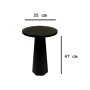 HANAH HOME Side Table Lilyum 47 Black - slika 4