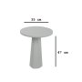 HANAH HOME Side Table Lilyum 47 White - slika 4