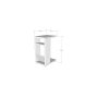 HANAH HOME Side Table Filinta Anthracite - slika 4