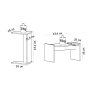 HANAH HOME Side Table Fall Walnut - slika 5
