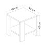 HANAH HOME Side Table Midi Yan Walnut - slika 5