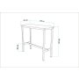 HANAH HOME Bar Table Mola 100 Barok Black - slika 4