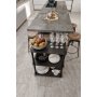 HANAH HOME Dinner Trollei Servant Black - slika 2