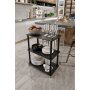 HANAH HOME Dinner Trollei Servant Black - slika 1