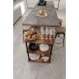 HANAH HOME Dinner Trollei Servant Walnut - slika 2