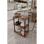 HANAH HOME Dinner Trollei Servant Walnut - slika 1