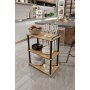 HANAH HOME Dinner Trollei Dinner Trolley hrast boja - slika 1