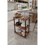 HANAH HOME Dinner Trollei Dinner Trolley Walnut - slika 1