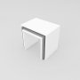 HANAH HOME Nesting Table Nora White Anthracite - slika 2