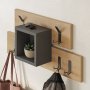 HANAH HOME Coat Hanger zidna vešalica Lumina Hanger Anthracite - slika 1