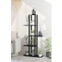 HANAH HOME Drveni štand za biljke Gardenia Flower Bed Black - slika 1