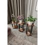 HANAH HOME Drveni štand za biljke Flower Desk Square Walnut - slika 3