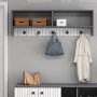 HANAH HOME Vall Hook Sarandon Anthracite White - slika 1