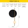 OPVIQ Vall Lamp zidna crna lampa L1119 Black - slika 5