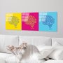 WALLXPERT Dekorativna slika od kaljenog stakla (3 komada)UV 851 50 x 50 - slika 1