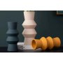 WALLXPERT Vaza set Antracit Krem Orange CY0210 - slika 1